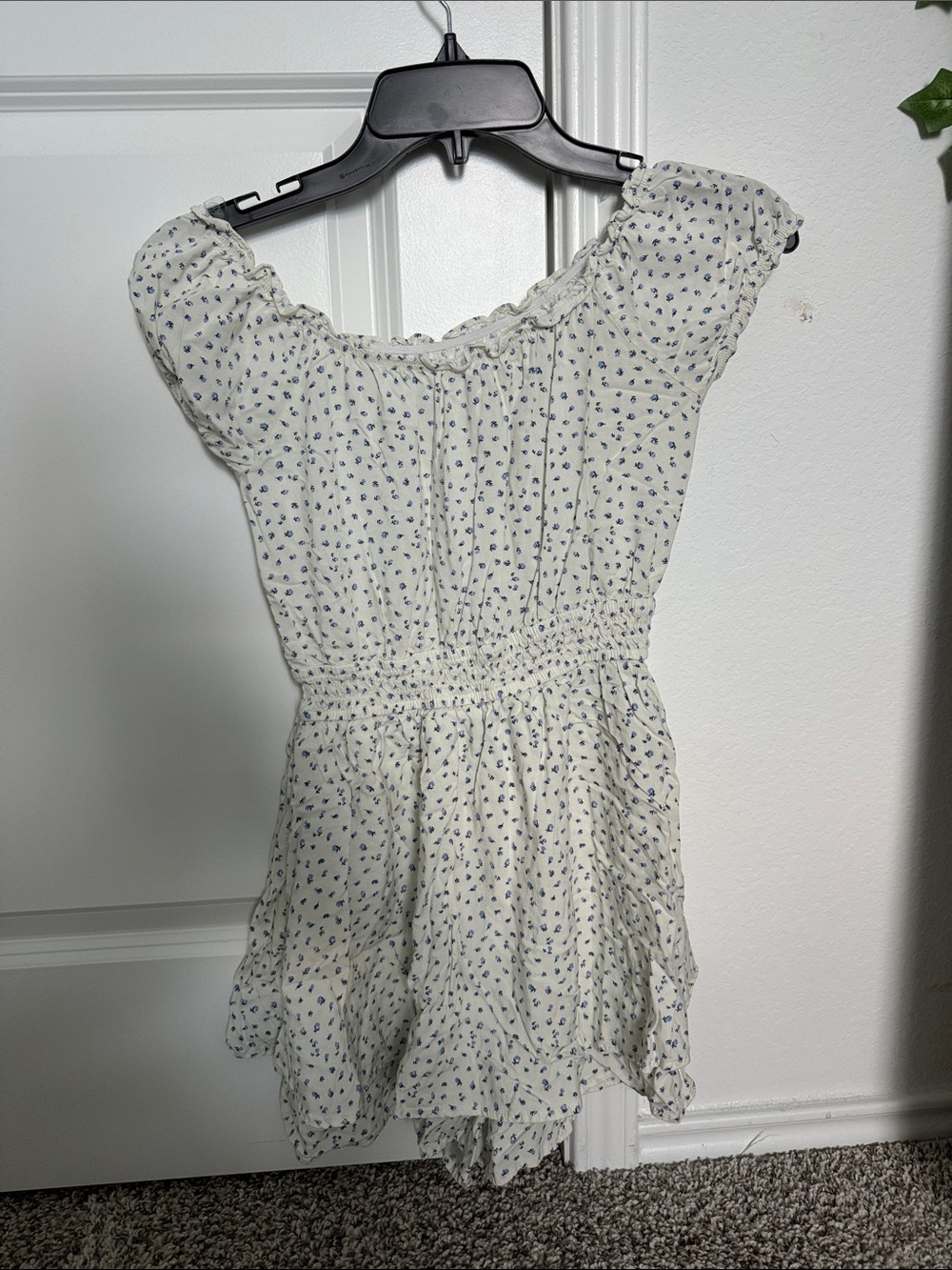 Art Class Cream and Navy Kids Dress